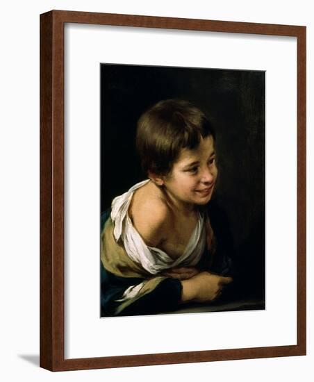 A Peasant Boy Leaning on a Sill, 1670-1680-Bartolome Esteban Murillo-Framed Giclee Print