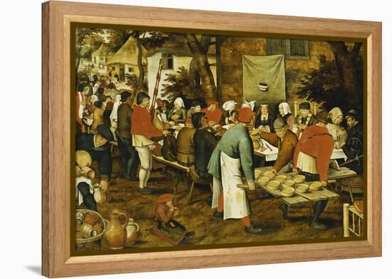 A Peasant Wedding Feast, 1630-Pieter Brueghel the Younger-Framed Premier Image Canvas