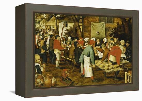 A Peasant Wedding Feast, 1630-Pieter Brueghel the Younger-Framed Premier Image Canvas