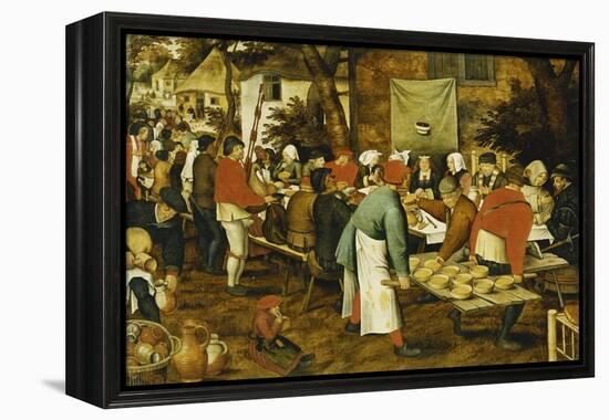 A Peasant Wedding Feast, 1630-Pieter Brueghel the Younger-Framed Premier Image Canvas