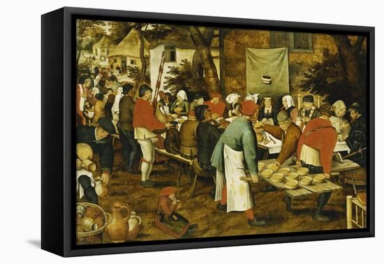 A Peasant Wedding Feast, 1630-Pieter Brueghel the Younger-Framed Premier Image Canvas