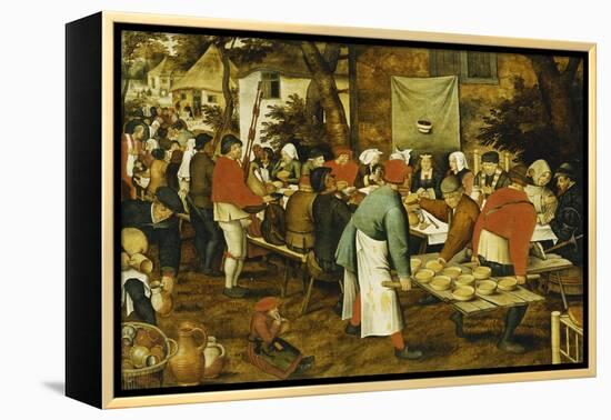 A Peasant Wedding Feast, 1630-Pieter Brueghel the Younger-Framed Premier Image Canvas