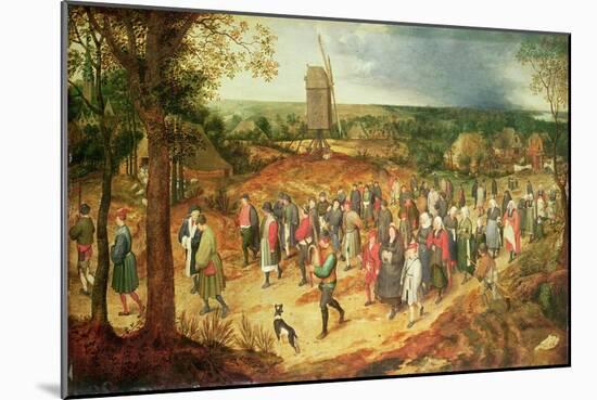 A Peasant Wedding-Pieter Bruegel the Elder-Mounted Giclee Print