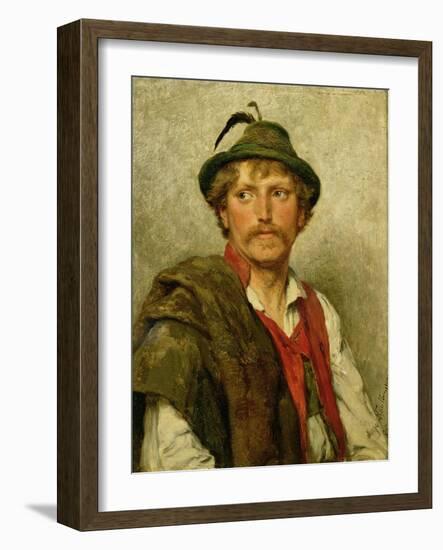 A Peasant-Hugo Kauffmann-Framed Giclee Print