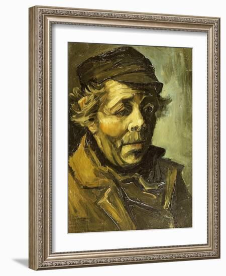 A Peasants Head (A Study for the Potato Eaters), c.1885-Vincent van Gogh-Framed Giclee Print