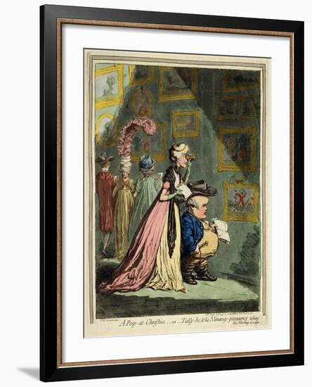 A Peep at Christies, 1796-James Gillray-Framed Giclee Print