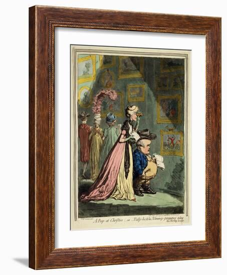 A Peep at Christies, 1796-James Gillray-Framed Giclee Print