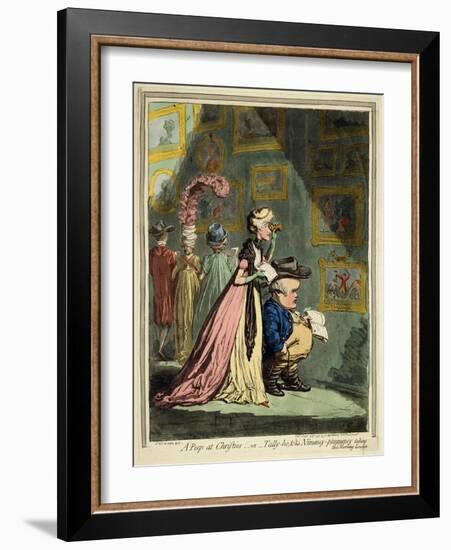 A Peep at Christies, 1796-James Gillray-Framed Giclee Print