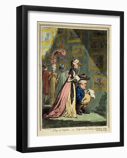 A Peep at Christies, 1796-James Gillray-Framed Giclee Print