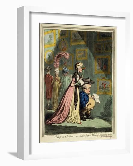 A Peep at Christies, 1796-James Gillray-Framed Giclee Print