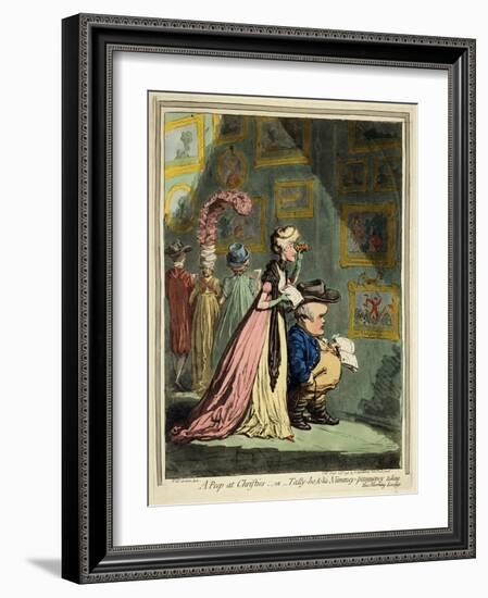 A Peep at Christies, 1796-James Gillray-Framed Giclee Print