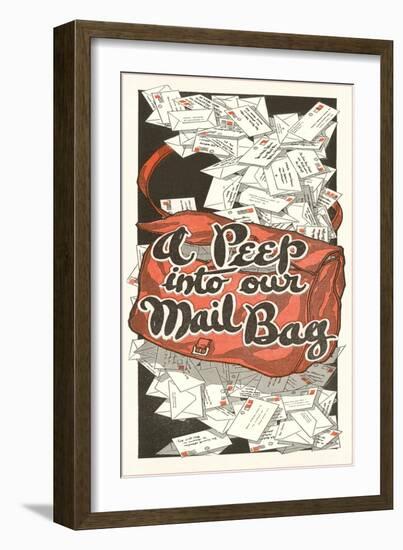 A Peep into Our Mail Bag-null-Framed Giclee Print
