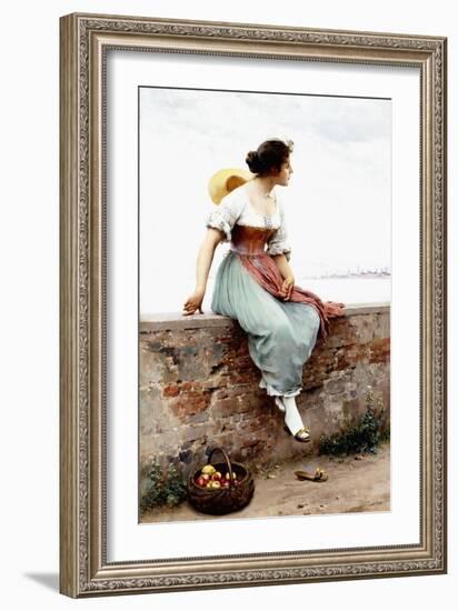 A Pensive Moment, 1896-Eugen Von Blaas-Framed Giclee Print