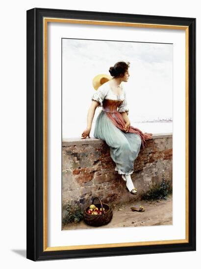 A Pensive Moment, 1896-Eugen Von Blaas-Framed Giclee Print