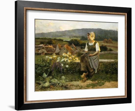 A Pensive Moment-Jean Beauduin-Framed Giclee Print