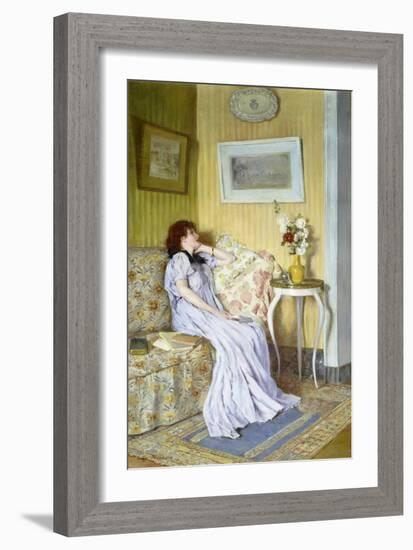 A Pensive Mood-Roger Jourdain-Framed Giclee Print