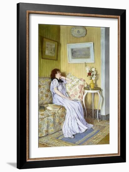 A Pensive Mood-Roger Jourdain-Framed Giclee Print