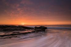 Flowing Water over the Beach at Sunrise-A Periam Photography-Photographic Print