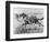 A Peril of the Plains, the First Emigrant Train to California, Engraved by F.H.W.-Frederic Sackrider Remington-Framed Giclee Print