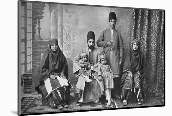 A Persian Parsi family, 1902-Unknown-Mounted Photographic Print