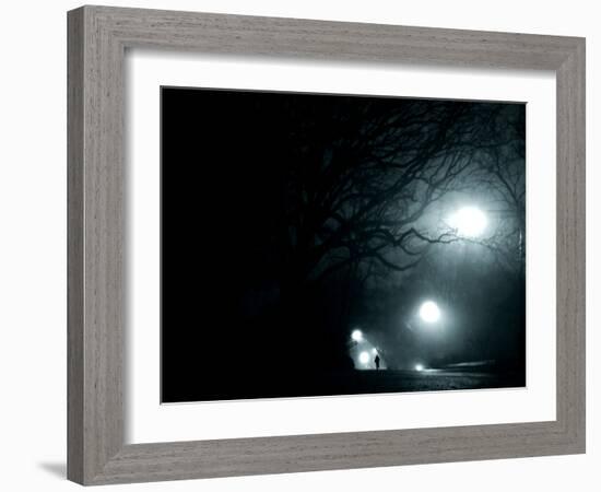 A Person Running in Propsect Park, Brooklyn, New York City-Sabine Jacobs-Framed Photographic Print