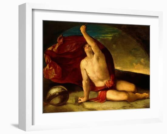 A Personification of Astronomy, C.1520-29 (Oil on Canvas)-Dosso Dossi-Framed Giclee Print