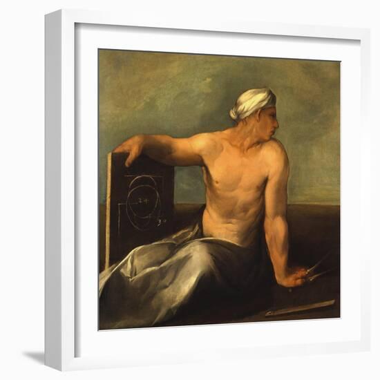 A Personification of Geometry-Dosso Dossi-Framed Giclee Print