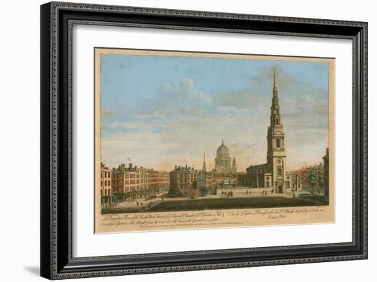 A Perspective View of the North West Front of the Parish Church of St Brides with the Beautiful…-John Donowell-Framed Giclee Print