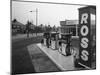 A Petrol Station Forecourt, Grimsby, Lincolnshire, 1965-Michael Walters-Mounted Photographic Print