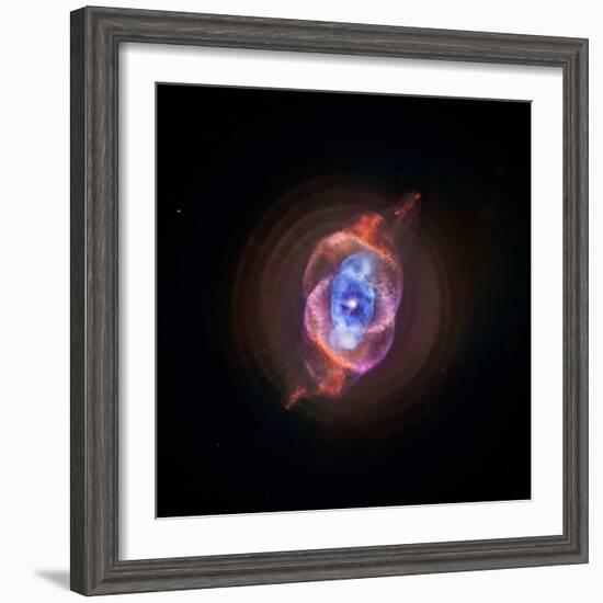 A Phase that Sun-like stars Undergo at the End of their Lives, Cat's Eye Nebula Redux, Chandra data-null-Framed Photographic Print