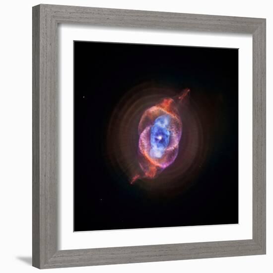 A Phase that Sun-like stars Undergo at the End of their Lives, Cat's Eye Nebula Redux, Chandra data-null-Framed Photographic Print