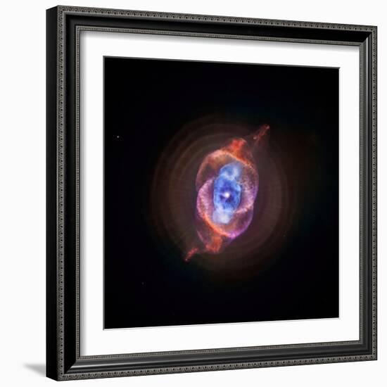 A Phase that Sun-like stars Undergo at the End of their Lives, Cat's Eye Nebula Redux, Chandra data-null-Framed Photographic Print