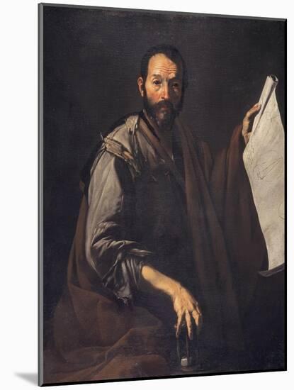 A Philosopher, C.1640-Jusepe de Ribera-Mounted Giclee Print