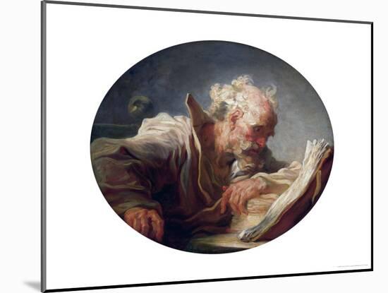 A Philosopher, circa 1764-Jean-Honoré Fragonard-Mounted Giclee Print