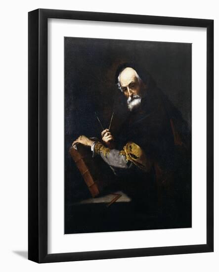 A Philosopher-Jusepe de Ribera-Framed Giclee Print