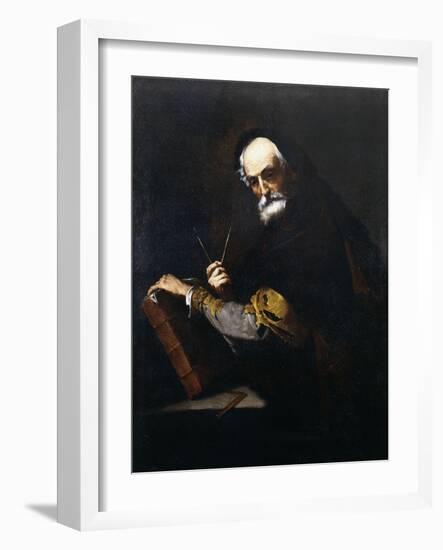 A Philosopher-Jusepe de Ribera-Framed Giclee Print
