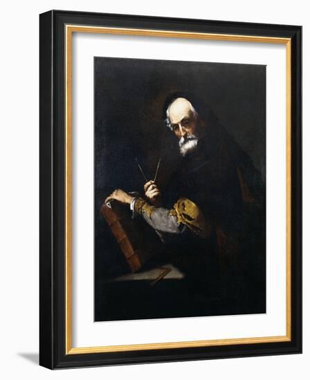 A Philosopher-Jusepe de Ribera-Framed Giclee Print