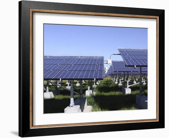 A Photovoltaic System of Solar Cells-Stocktrek Images-Framed Photographic Print