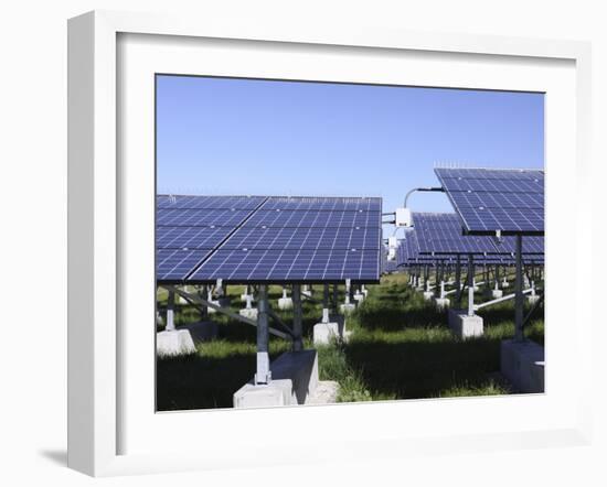 A Photovoltaic System of Solar Cells-Stocktrek Images-Framed Photographic Print