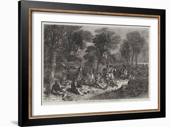 A Pic-Nic in the Baltic-John Wilson Carmichael-Framed Giclee Print