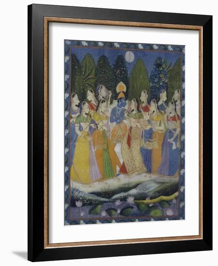 A Pichhavai of Krishna as Shrinthji, India, 19th Century-null-Framed Giclee Print