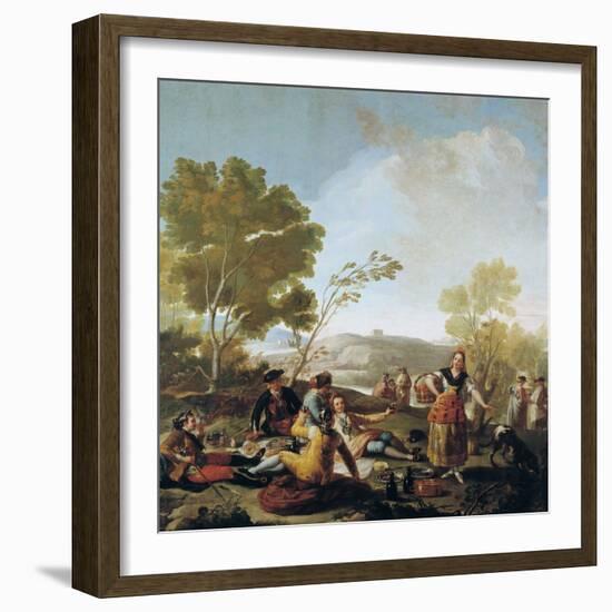 A Picnic, 1776-Francisco de Goya-Framed Giclee Print