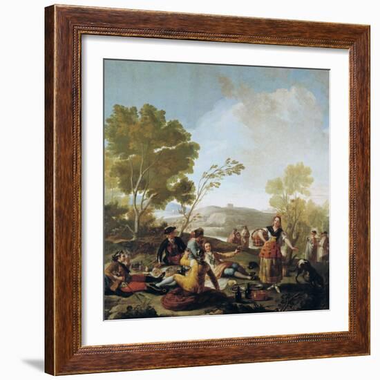 A Picnic, 1776-Francisco de Goya-Framed Giclee Print