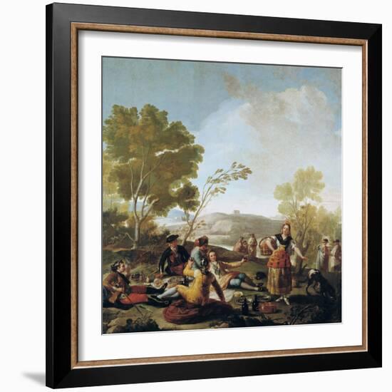 A Picnic, 1776-Francisco de Goya-Framed Giclee Print