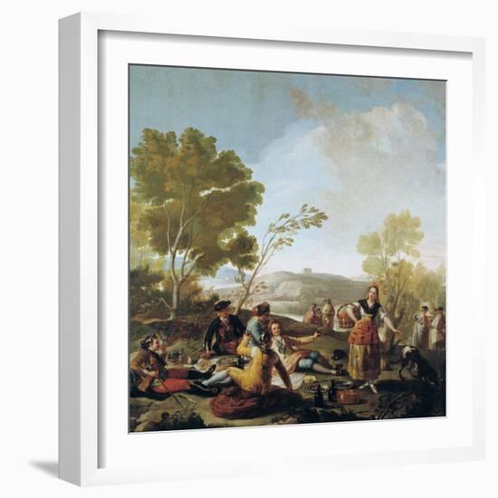 A Picnic, 1776-Francisco de Goya-Framed Giclee Print