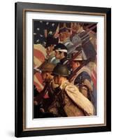 A Pictorial History of the United States Army (or To Make Men Free)-Norman Rockwell-Framed Giclee Print