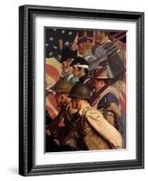 A Pictorial History of the United States Army (or To Make Men Free)-Norman Rockwell-Framed Giclee Print