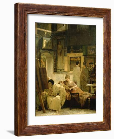 A Picture Gallery-Sir Lawrence Alma-Tadema-Framed Giclee Print