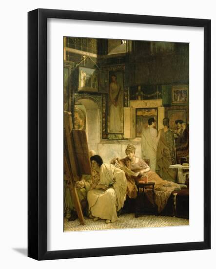 A Picture Gallery-Sir Lawrence Alma-Tadema-Framed Giclee Print