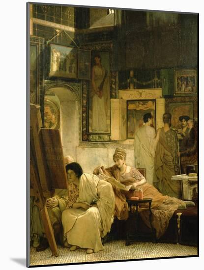 A Picture Gallery-Sir Lawrence Alma-Tadema-Mounted Giclee Print